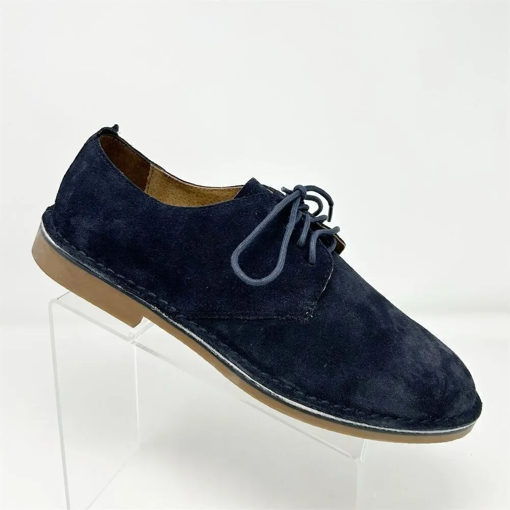 Florsheim Men's Blue Suede Slip-On Oxford Lace Up Shoes Size 11 Casual